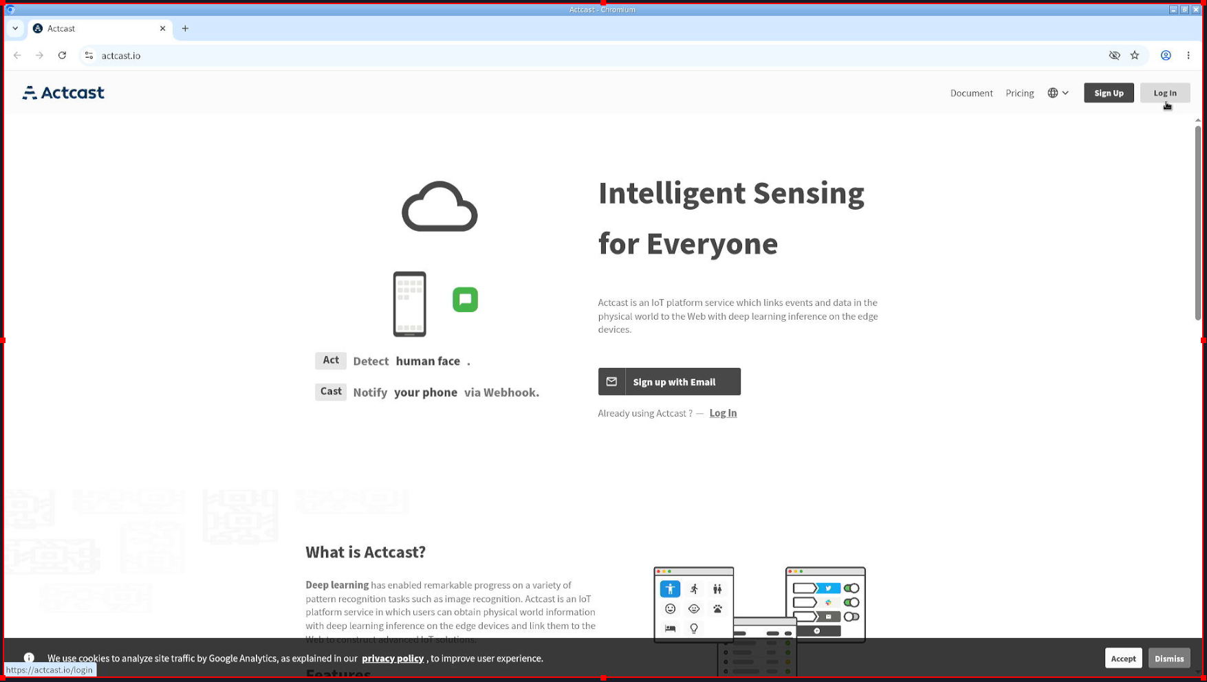 Chromium ベース GUI アプリの表示例